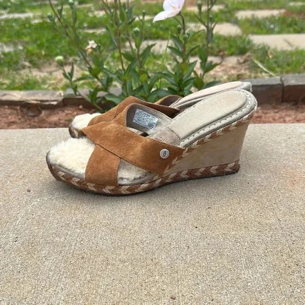 UGG Margott 1689 Suede Wedge Espadrilles